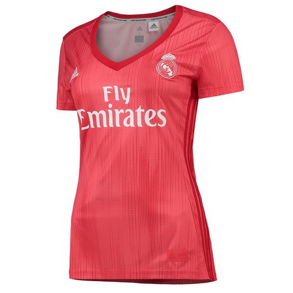 Camiseta Real Madrid Replica Tercera Ropa Mujer 2018/19 Rojo